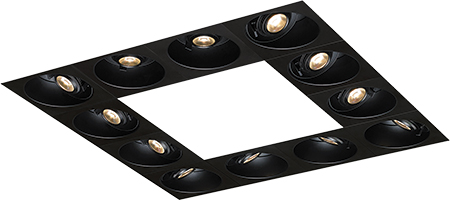 Twelve Light Square Pattern