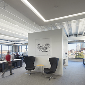 Merge 3.0 Recessed Linear Channels (Flangeless)
<br />Architect and Interior Designer: Perkins+Will | Photography: Mark Herboth Photography LLC | Lighting Design: Glimmer & Glow LLC<br />