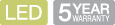 LED / 5-Year Warranty