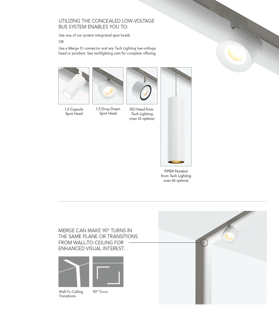 Merge 1 5 Recessed Track System Element Lighting